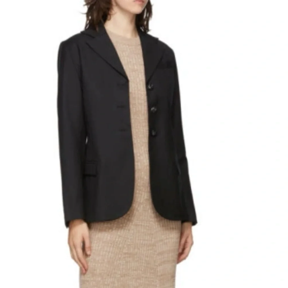 NWOT:Anna Quan Black Sofia 100% Wool Blazer Sz AU 10/‎ US6